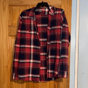 Mens red flannel shirt